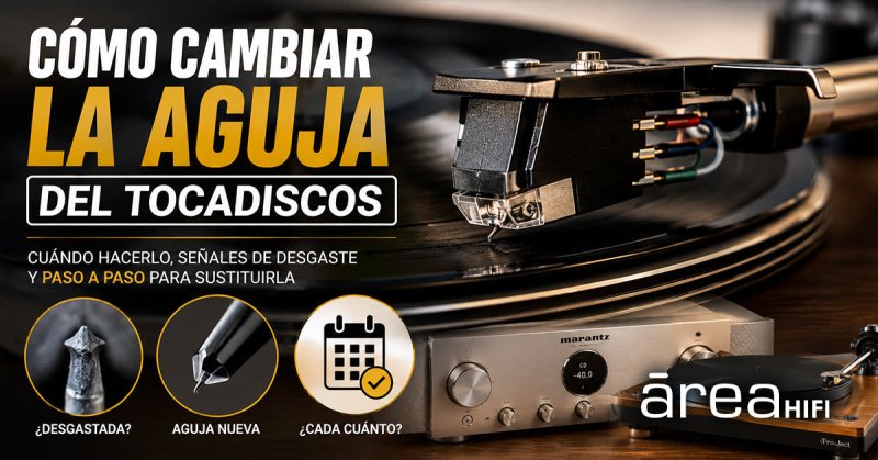 como cambiar la aguja del tocadiscos