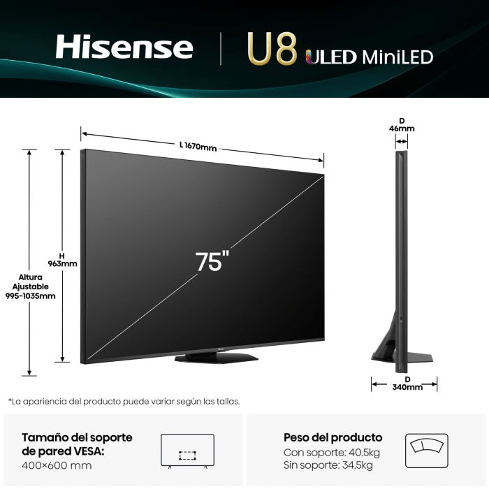 Hisense 75U8Q