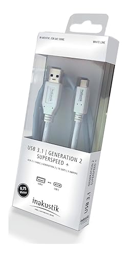IN-AKUSTIK White USB 3.1 G2 Cable