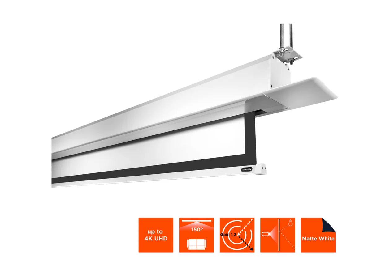 Celexon Pantalla Empotrable Motorizada Profesional Plus 1:1