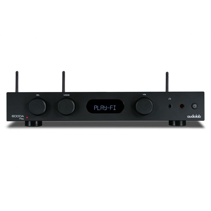 Receptor Estereo Digital Audiolab 6000A Play negro vista frontal