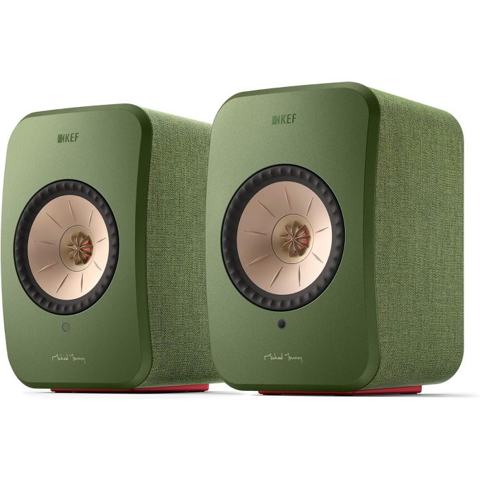 altavoces KEF LSX II verde oliva