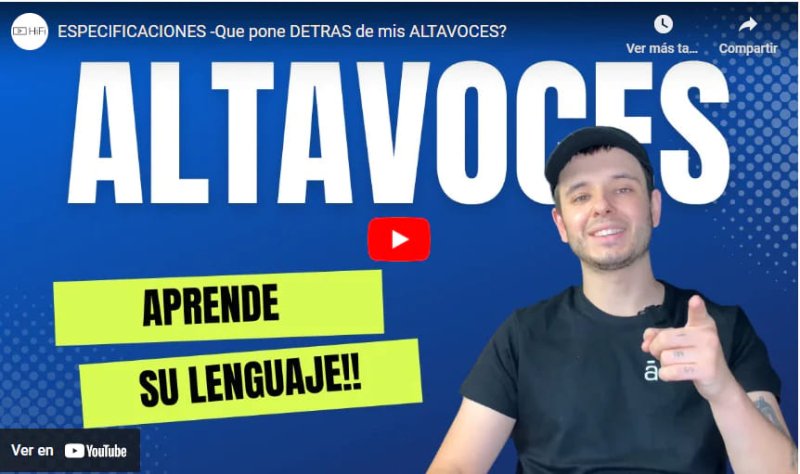 Te explicamos como entender las especificaciones de los altavoces