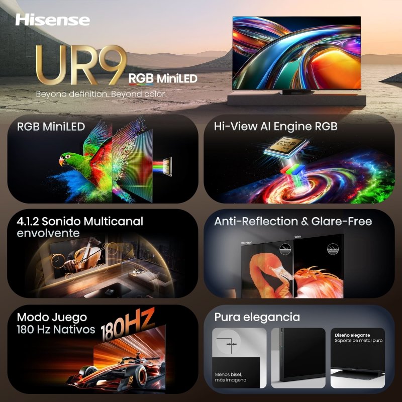 Hisense UR9 RGB MiniLED TV