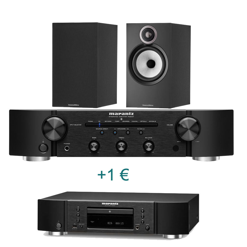 Marantz PM6007 + B&W 606 S3 + 1€ Marantz CD6007