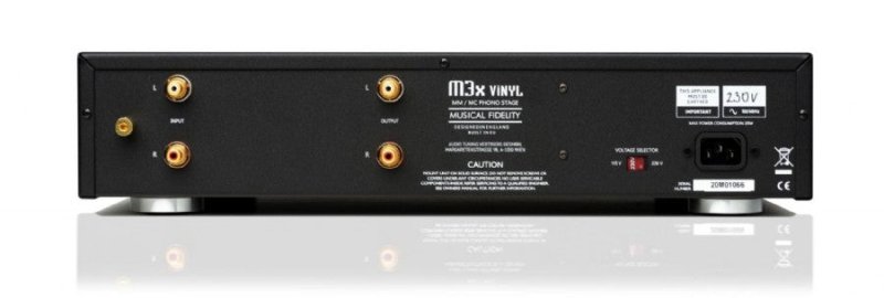 Preamplificador Musical Fidelity M3x Vinyl vista trasera