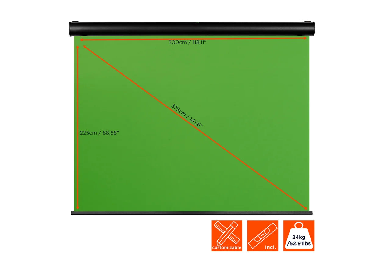 Celexon Pantalla Verde Motorizada