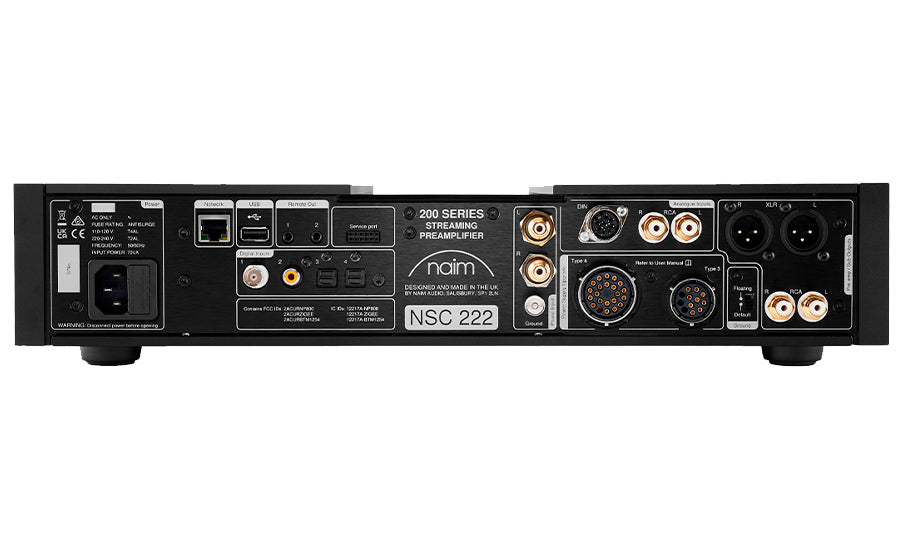 Naim NSC 222 negro detras