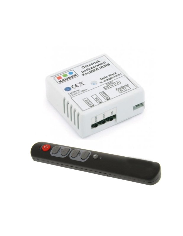 Kauber Receptor externo IR + Mando a distancia