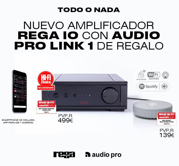Rega  IO + AudioPro Link 1 de Regalo (4537589727281)