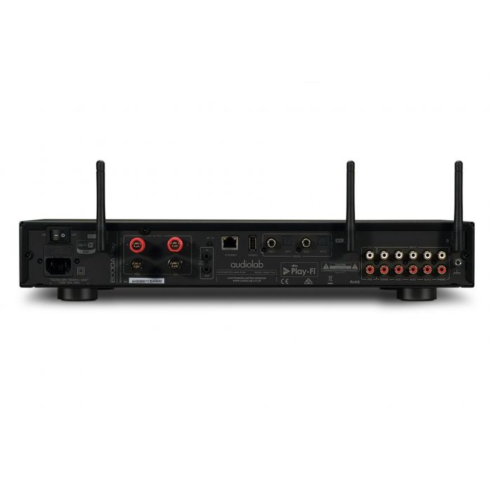 Receptor Estereo Digital Audiolab 6000A Play negro vista trasera